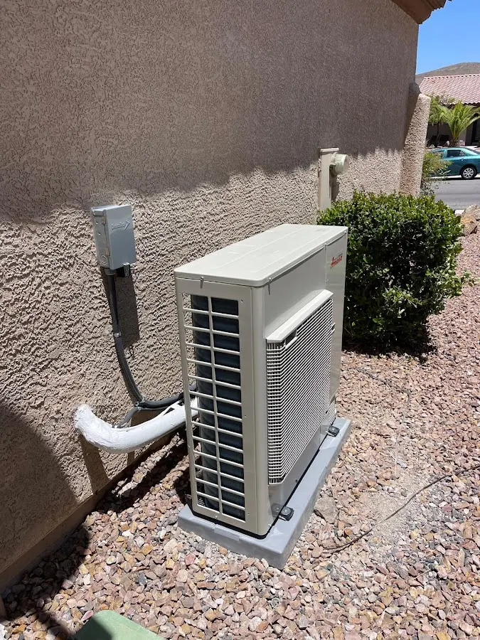 Residential air conditioning condenser unit in Norwich